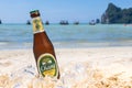 Chang beer on the beach