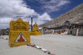 The Chang La at elevation 5,360 m is a high mountain pass in Ladakh, India Royalty Free Stock Photo