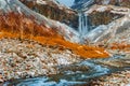 Changbai mountain waterfalls in China Royalty Free Stock Photo