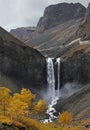 Changbai Waterfall in China. Royalty Free Stock Photo
