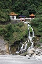 Changchun (Eternal Spring) Shrine at Taroko National Park Royalty Free Stock Photo