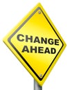 Change ahead change and improvement better Royalty Free Stock Photo