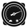 Change barometer icon, simple style Royalty Free Stock Photo