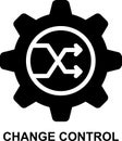 change control, change management, changing, setting, modify, switch solid glyph icon