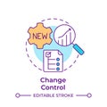 Change control multi color concept icon