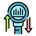 Change data icon vector flat