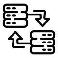 Change data server icon, outline style