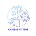 Change fatigue concept icon Royalty Free Stock Photo