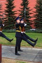 Change of the guard of honour, Moscow Royalty Free Stock Photo