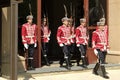 Change of guards at the office of Bulgaria`s President in Sofia Royalty Free Stock Photo