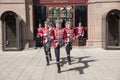 Change of guards at the office of Bulgaria's President Royalty Free Stock Photo