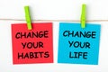 Change Habits Change Life Royalty Free Stock Photo