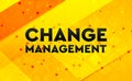 Change Management abstract digital banner yellow background