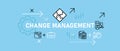 Change Management conceptual job problem solving company development employee work data job system changing financial