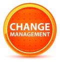 Change Management Natural Orange Round Button