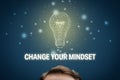 Change mindset motivational concept