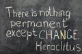 Change is permanent