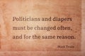 Change politicians Twain