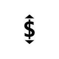 Change price icon with dollar symbol