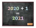 2020 -2021 change represents the new year 2021