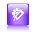 Change settings icon button Royalty Free Stock Photo