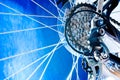 Change- Speed And Chain Of New Bicycle Royalty Free Stock Photo