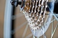 Change- Speed And Chain Of New Bicycle Royalty Free Stock Photo