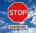 Change and stop smoking Royalty Free Stock Photo