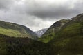 The change of weather in the Norwegian mountains Royalty Free Stock Photo