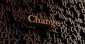 Change - Wooden 3D rendered letters/message Royalty Free Stock Photo