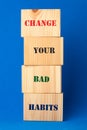 Change Your Bad Habits Royalty Free Stock Photo