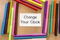 Change your clock text concept