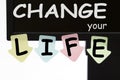 Change Your Life Concept Royalty Free Stock Photo