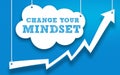 Change your Mindset - motivational message Royalty Free Stock Photo