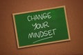 Change Your Mindset, Motivational Words Quotes Concept Royalty Free Stock Photo