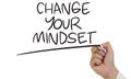 Change Your Mindset, Motivational Words Quotes Concept Royalty Free Stock Photo