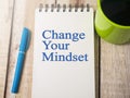 Change Your Mindset, Motivational Words Quotes Concept Royalty Free Stock Photo