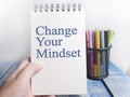 Change Your Mindset, Motivational Words Quotes Concept Royalty Free Stock Photo