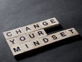 Change Your Mindset, Motivational Words Quotes Concept