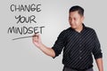 Change Your Mindset, Motivational Words Quotes Concept Royalty Free Stock Photo