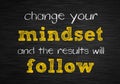 Change your Mindset and the results will follow Royalty Free Stock Photo