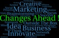 Changes Ahead Word Cloud Royalty Free Stock Photo