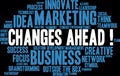 Changes Ahead Word Cloud Royalty Free Stock Photo