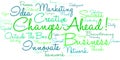 Changes Ahead Word Cloud Royalty Free Stock Photo