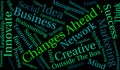 Changes Ahead Word Cloud Royalty Free Stock Photo