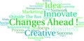 Changes Ahead Word Cloud Royalty Free Stock Photo