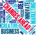 Changes Ahead Word Cloud Royalty Free Stock Photo