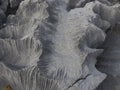 Changes, sharpness, formations, crevices, corrugated and sharp structures in stones Royalty Free Stock Photo