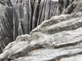 Changes, sharpness, formations, crevices, corrugated and sharp structures in stones Royalty Free Stock Photo