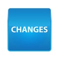Changes shiny blue square button Royalty Free Stock Photo